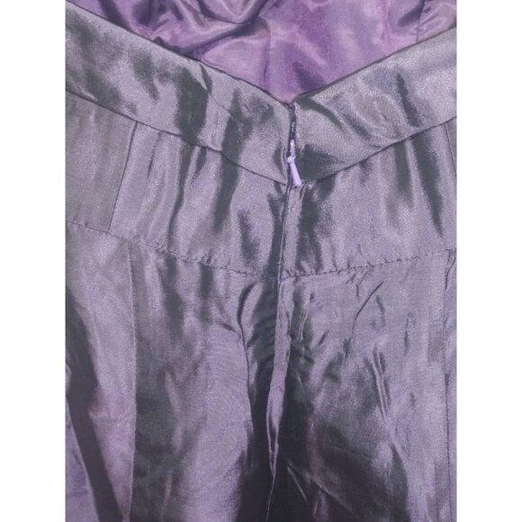 Vera Wang Womens Cocktail Dress Sz 10 Strapless Violet Purple bow fit flare EUC - Picture 6 of 11